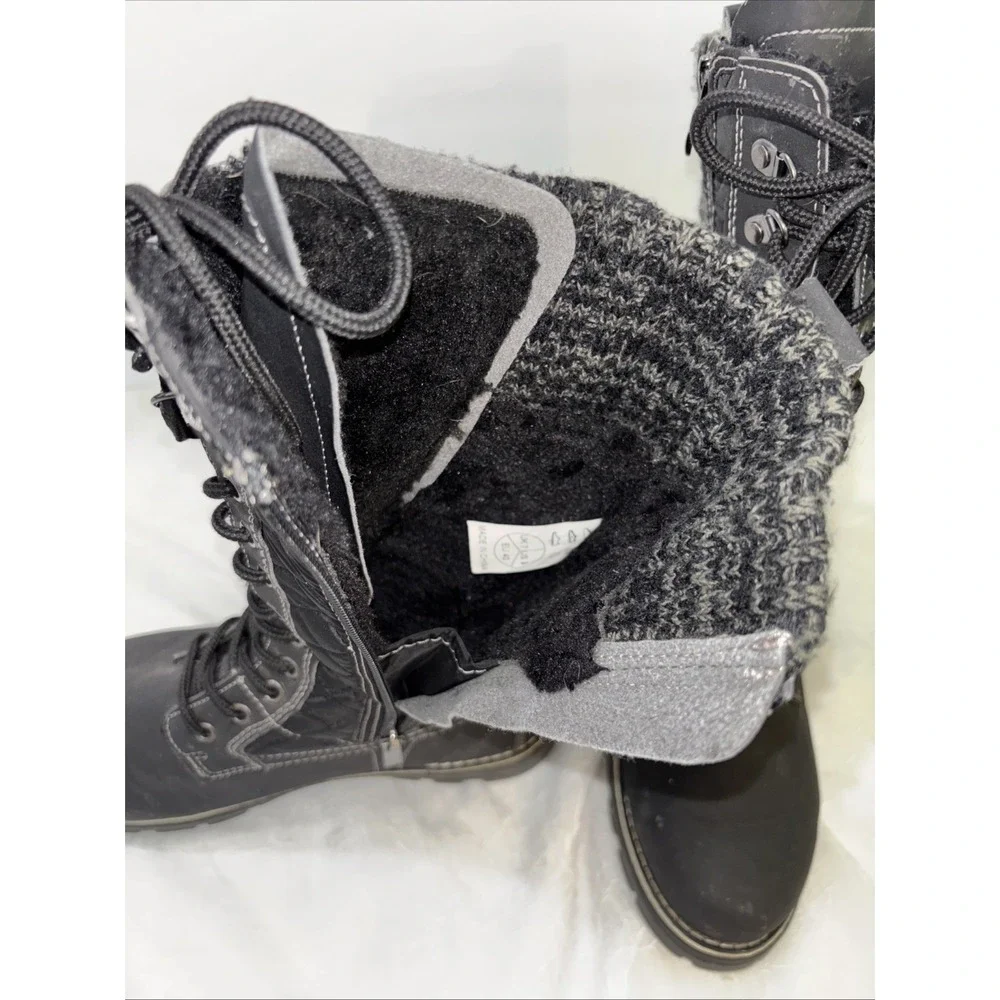 Women's Black Polar Winter Boots Size 9